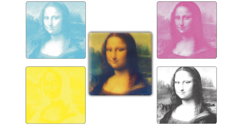 Illustration for article titled When These CMYK Coasters Are Stacked a Masterpiece Is Revealed